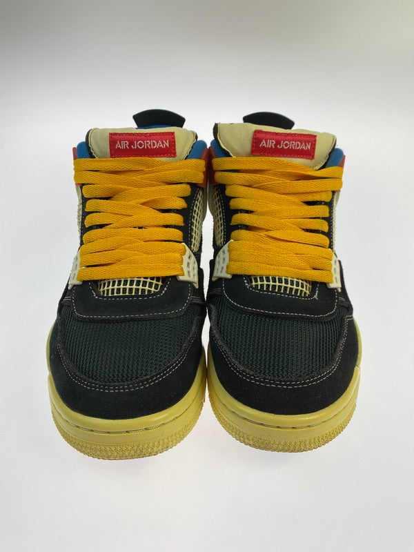 【中古品】【メンズ】 NIKE ナイキ × UNION ユニオン 別注 コラボ AIR JORDAN 4 RETRO SP DC9533-001 エア ジョーダン 4 レトロ スペシャル スニーカー 靴 160-251002-kk-17-min カラー：OFF NOIR/LIGHT FUSION RED 万代Net店