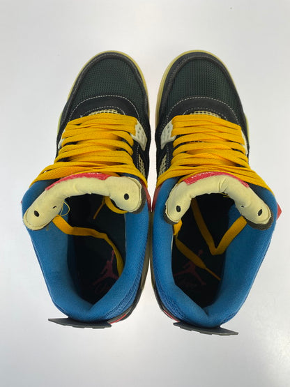 【中古品】【メンズ】 NIKE ナイキ × UNION ユニオン 別注 コラボ AIR JORDAN 4 RETRO SP DC9533-001 エア ジョーダン 4 レトロ スペシャル スニーカー 靴 160-251002-kk-17-min カラー：OFF NOIR/LIGHT FUSION RED 万代Net店