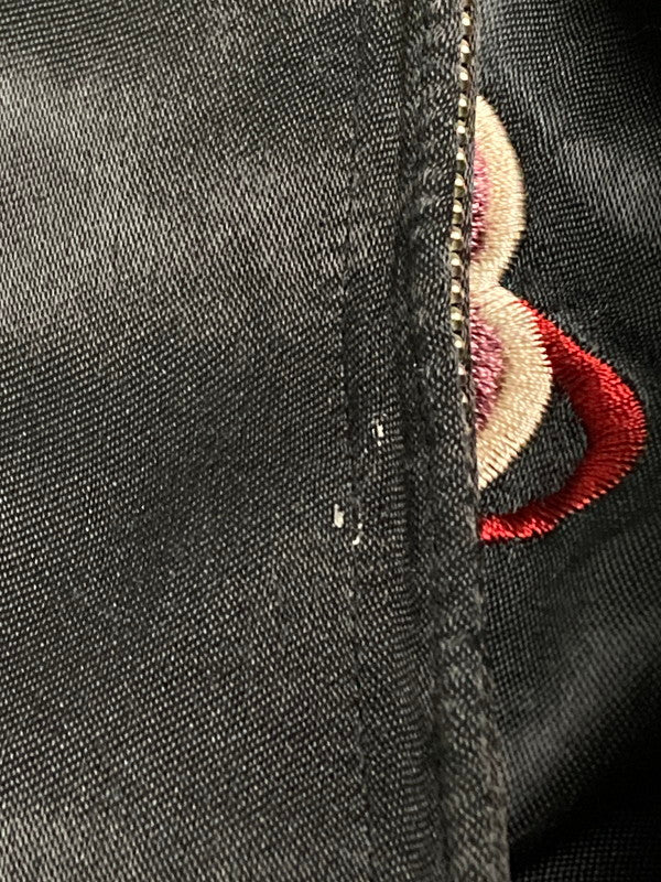 【現状渡し品】【メンズ】 花旅楽団 花柄刺繍 スカジャン アウター 147-251018-ks-27-min サイズ：XL カラー：サーモンピンク系 万代Net店