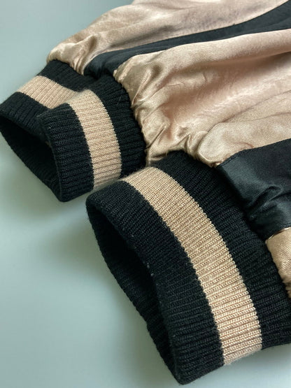 【現状渡し品】【メンズ】 花旅楽団 花柄刺繍 スカジャン アウター 147-251018-ks-27-min サイズ：XL カラー：サーモンピンク系 万代Net店