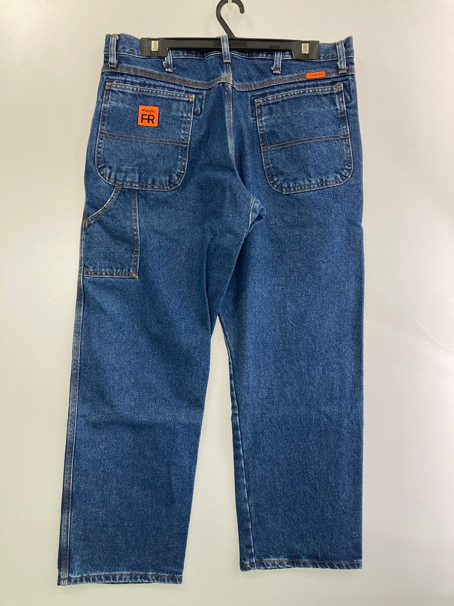 【中古品】【メンズ】 Wrangler ラングラー 10FR3W020 FR RUGGED WORKWEAR DENIM PAINTER PANTS デニムパンツ 157-251012-ks-65-min サイズ：36×30 カラー：インディゴ 万代Net店