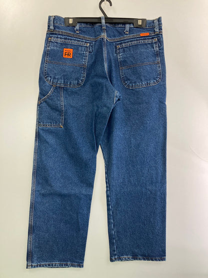 【中古品】【メンズ】 Wrangler ラングラー 10FR3W020 FR RUGGED WORKWEAR DENIM PAINTER PANTS デニムパンツ 157-251012-ks-65-min サイズ：36×30 カラー：インディゴ 万代Net店