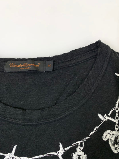 【中古品】【メンズ】 UNDERCOVER アンダーカバー 05SS BUT BEAUTIFUL II CHARM PRINT S/S TEE バットビューティフル 2 チャームプリント ショートスリーブ Tシャツ 半袖 トップス BUT期 140-250929-kk-21-min サイズ：38 カラー：ブラック 万代Net店