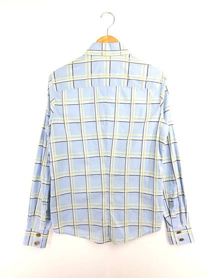 【中古品】【メンズ】 VIVIENNE WESTWOOD MAN ヴィヴィアンウエストウッド マン L/S CHECK SHIRT 6114M ロングスリーブ チェック シャツ トップス 141-260509-rt-09-tag サイズ：3 カラー：ブルー 万代Net店
