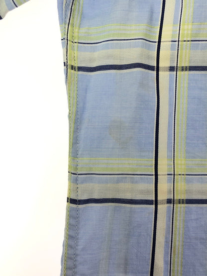 【中古品】【メンズ】 VIVIENNE WESTWOOD MAN ヴィヴィアンウエストウッド マン L/S CHECK SHIRT 6114M ロングスリーブ チェック シャツ トップス 141-260509-rt-09-tag サイズ：3 カラー：ブルー 万代Net店