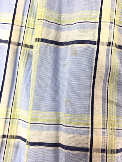 【中古品】【メンズ】 VIVIENNE WESTWOOD MAN ヴィヴィアンウエストウッド マン L/S CHECK SHIRT 6114M ロングスリーブ チェック シャツ トップス 141-260509-rt-09-tag サイズ：3 カラー：ブルー 万代Net店