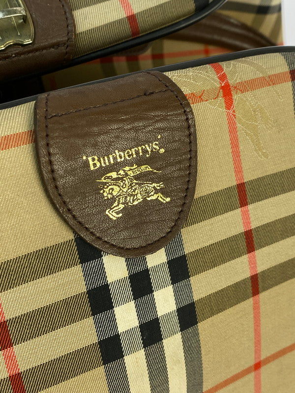 【中古品】【メンズ/レディース】 Burberrys バーバリーズ ノバチェック ヴィンテージ ボストンバッグ カバン 180-251021-jt-05-min カラー：ブラウン系 万代Net店