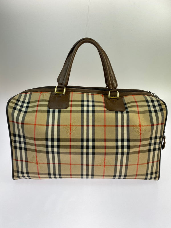 【中古品】【メンズ/レディース】 Burberrys バーバリーズ ノバチェック ヴィンテージ ボストンバッグ カバン 180-251021-jt-05-min カラー：ブラウン系 万代Net店