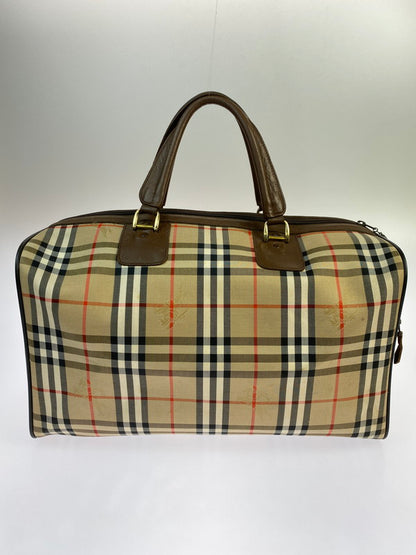 【中古品】【メンズ/レディース】 Burberrys バーバリーズ ノバチェック ヴィンテージ ボストンバッグ カバン 180-251021-jt-05-min カラー：ブラウン系 万代Net店