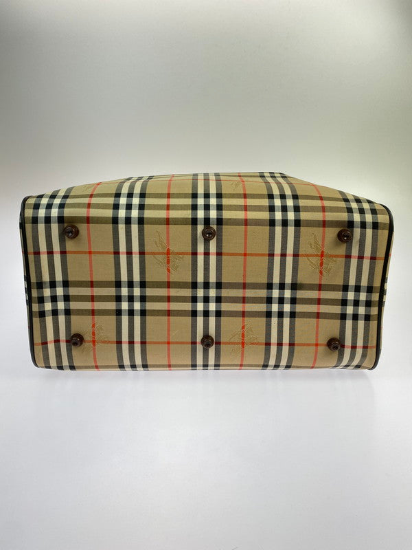 【中古品】【メンズ/レディース】 Burberrys バーバリーズ ノバチェック ヴィンテージ ボストンバッグ カバン 180-251021-jt-05-min カラー：ブラウン系 万代Net店