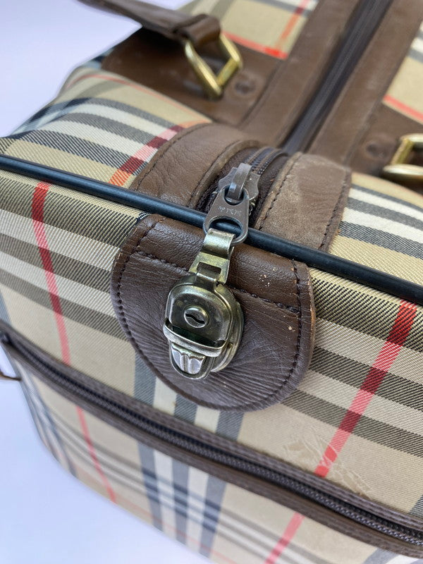 【中古品】【メンズ/レディース】 Burberrys バーバリーズ ノバチェック ヴィンテージ ボストンバッグ カバン 180-251021-jt-05-min カラー：ブラウン系 万代Net店