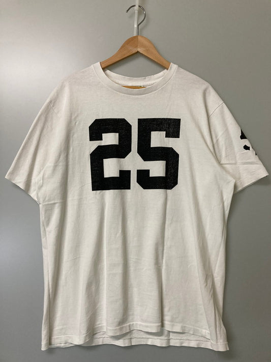 【現状渡し品】【メンズ】 A BATHING APE アベイシングエイプ S/S PRINT TEE ショートスリーブ プリント Tシャツ 半袖Tシャツ トップス 142-251010-yn-16-min サイズ：XL カラー：ホワイト 万代Net店