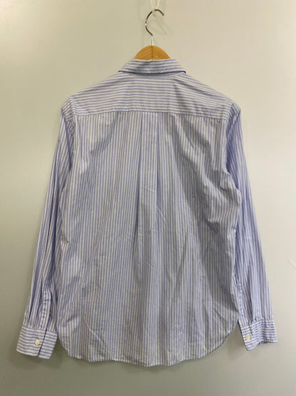 【中古品】【メンズ】 COMME des GARCONS HOMME DEUX コムデギャルソン・オム・ドゥ GIMMICK STRIPE L/S SHIRT DC-B032 AD2018 ギミック ストライプ ロングスリーブシャツ 長袖 トップス 140-250930-kk-12-min サイズ：S カラー：ライトブルー 万代Net店