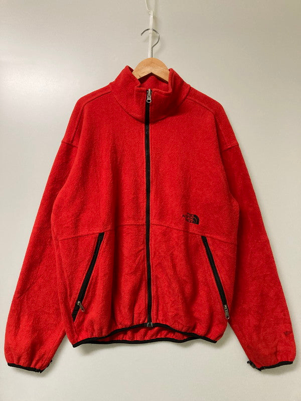 【現状渡し品】【メンズ】 THE NORTH FACE ザ・ノースフェイス FLEECE JACKET 121300/34 フリースジャケット USA製 アウター 144-251010-yn-02-min サイズ：L カラー：レッド 万代Net店