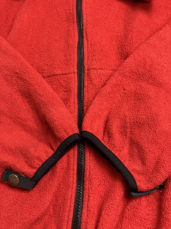 【現状渡し品】【メンズ】 THE NORTH FACE ザ・ノースフェイス FLEECE JACKET 121300/34 フリースジャケット USA製 アウター 144-251010-yn-02-min サイズ：L カラー：レッド 万代Net店