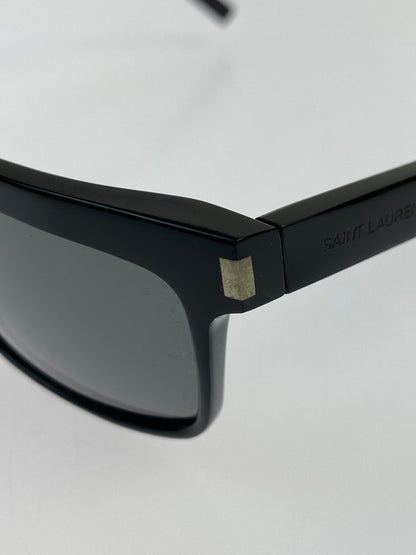 【中古品】【レディース】 SAINT LAURENT サンローラン SQUARE FRAME SUNGLAS SL246 スクエアフレームサングラス アイウェア アクセサリー 183-251016-kk-28-min サイズ：57ロ15-140 カラー：ブラック 万代Net店