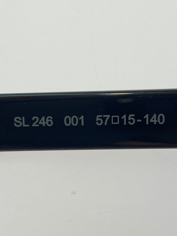 【中古品】【レディース】 SAINT LAURENT サンローラン SQUARE FRAME SUNGLAS SL246 スクエアフレームサングラス アイウェア アクセサリー 183-251016-kk-28-min サイズ：57ロ15-140 カラー：ブラック 万代Net店