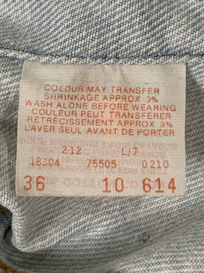 【中古品】【メンズ】 Levi's リーバイス 80's DENIM TRACKER JACKET 75505-0212 VINTAGE 80年代 デニム トラッカージャケット ライトアウター Gジャン 147-250929-kk-14-min サイズ：36 カラー：ライトインディゴ 万代Net店