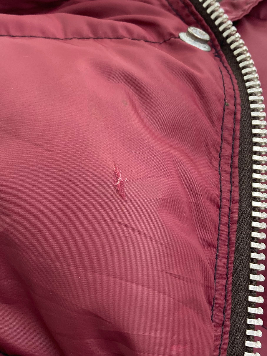 【現状渡し品】【メンズ】 SCHOTT ショット PRIME NORTHERN GOOSE 70S DOWN JACKET 70年代 プライム ノーザン グース ダウンジャケット アウター 146-251022-cn-08-min サイズ：XS カラー：ワインレッド 万代Net店