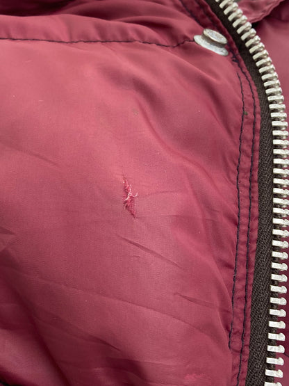 【現状渡し品】【メンズ】 SCHOTT ショット PRIME NORTHERN GOOSE 70S DOWN JACKET 70年代 プライム ノーザン グース ダウンジャケット アウター 146-251022-cn-08-min サイズ：XS カラー：ワインレッド 万代Net店