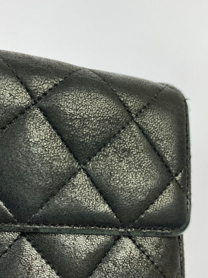 【現状渡し品】【レディース】 CHANEL シャネル マトラッセ ラムスキン 二つ折り長財布 A50096 ロングウォレット レザーウォレット 181-251016-kk-24-min カラー：ブラック 万代Net店
