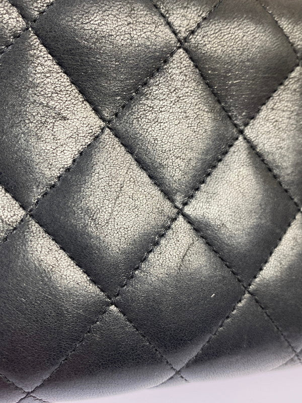 【現状渡し品】【レディース】 CHANEL シャネル マトラッセ ラムスキン 二つ折り長財布 A50096 ロングウォレット レザーウォレット 181-251016-kk-24-min カラー：ブラック 万代Net店