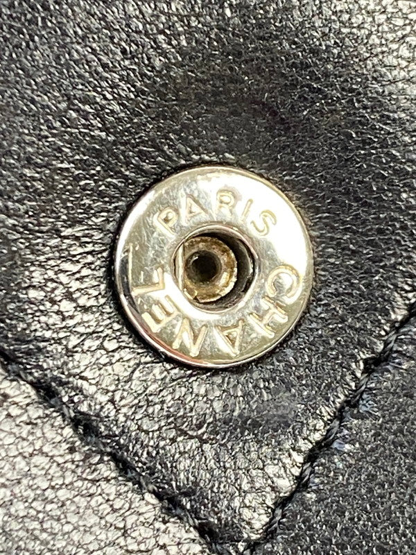 【現状渡し品】【レディース】 CHANEL シャネル マトラッセ ラムスキン 二つ折り長財布 A50096 ロングウォレット レザーウォレット 181-251016-kk-24-min カラー：ブラック 万代Net店