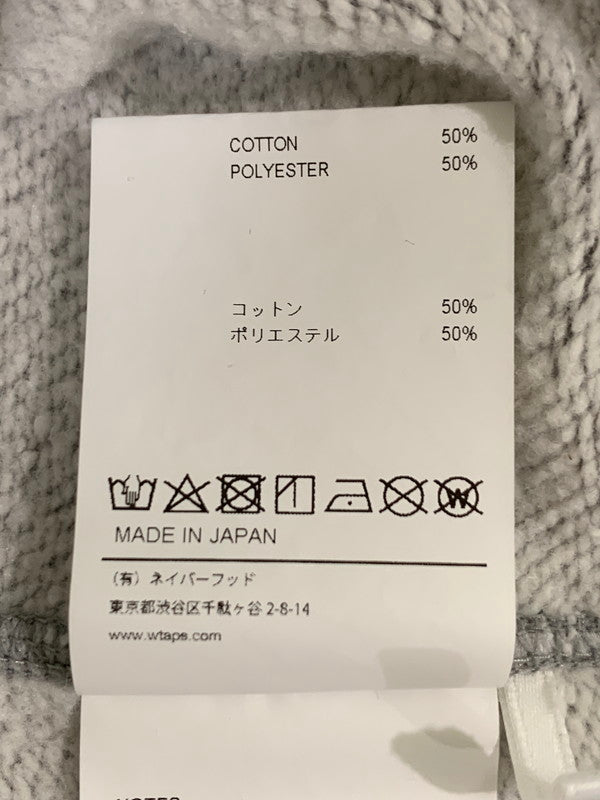 【中古品】【メンズ】 WTAPS ダブルタップス 24AW SIGN 03 SWEATER CTPL 242ATDT-CSM25 クルーネックスウェット トップス トレーナー 142-250929-kk-17-min サイズ：M カラー：グレー 万代Net店