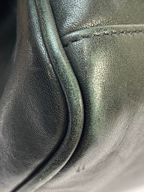 【中古品】【メンズ/レディース】 SAINT LAURENT PARIS サンローランパリ LEATHER MOUTON BACKPACK レザー マウンテン バックパック リュック カバン 180-251021-jt-04-min カラー：ブラック 万代Net店