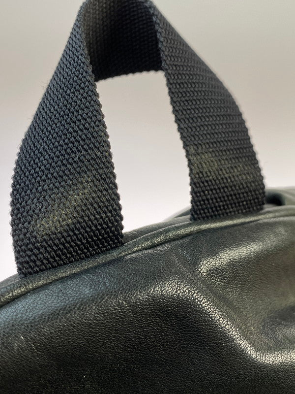 【中古品】【メンズ/レディース】 SAINT LAURENT PARIS サンローランパリ LEATHER MOUTON BACKPACK レザー マウンテン バックパック リュック カバン 180-251021-jt-04-min カラー：ブラック 万代Net店