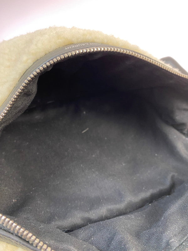 【中古品】【メンズ/レディース】 SAINT LAURENT PARIS サンローランパリ LEATHER MOUTON BACKPACK レザー マウンテン バックパック リュック カバン 180-251021-jt-04-min カラー：ブラック 万代Net店
