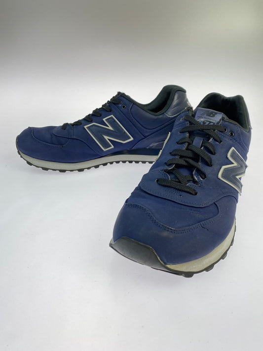 【現状渡し品】【メンズ】 NEW BALANCE ニューバランス ML574HRB スニーカー 靴 ローカット ヌバック レザー 163-251002-kk-36-min カラー：BLUE 万代Net店