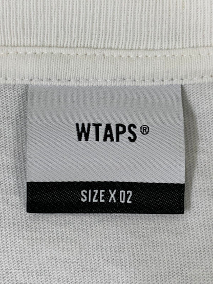 【中古品】【メンズ】 WTAPS ダブルタップス 25SS CONTAINING 01/SS/COTTON コンテイニング ショートスリーブ コットンTシャツ 半袖 トップス 142-251110-kk-25-min サイズ：02 カラー：ホワイト 万代Net店