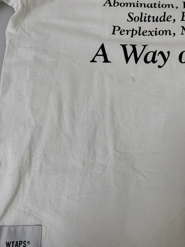 【中古品】【メンズ】 WTAPS ダブルタップス 25SS CONTAINING 01/SS/COTTON コンテイニング ショートスリーブ コットンTシャツ 半袖 トップス 142-251110-kk-25-min サイズ：02 カラー：ホワイト 万代Net店