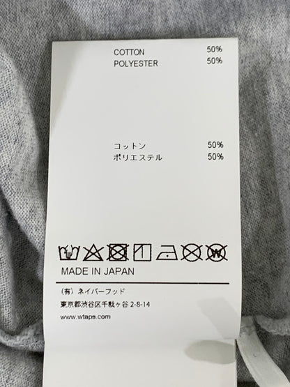 【中古品】【メンズ】 WTAPS ダブルタップス 25SS ACADEMY 01/SS/CTPL 251ATDT-CSM19 アカデミー Tシャツ 半袖 トップス 142-250929-kk-09-min サイズ：02 カラー：グレー 万代Net店