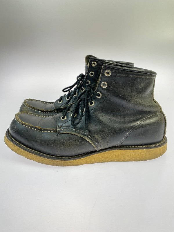 【中古品】【メンズ】 RED WING レッドウィング 8130 99年製 IRISH SETTER MOC TOE BOOTS BLACK 靴 シューズ ブーツ 164-251005-AS-17-min サイズ：US9 カラー：ブラック 万代Net店