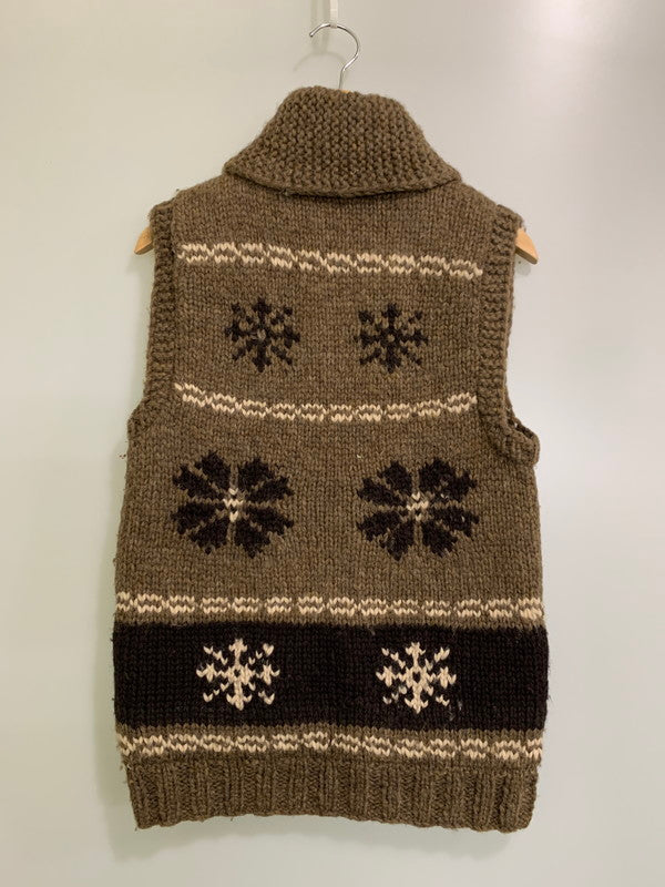 【中古品】【メンズ】 KANATA カナタ WOOL VEST 35123 ウール ベスト ニット 厚手 メンズ アウター ノルディック柄 50年代 ヴィンテージ 146-251109-em-25-min カラー：ブラウン 万代Net店