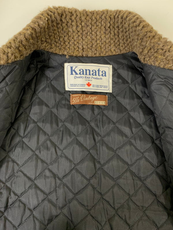 【中古品】【メンズ】 KANATA カナタ WOOL VEST 35123 ウール ベスト ニット 厚手 メンズ アウター ノルディック柄 50年代 ヴィンテージ 146-251109-em-25-min カラー：ブラウン 万代Net店