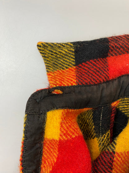 【中古品】【メンズ】 MELTON メルトン 60-70's BLOCK CHECK CPO WOOL SHIRT VINTAGE 60-70年代 ブロックチェック チーフペティーオフィサー ウールシャツ 長袖 トップス ヴィンテージ 146-251002-kk-56-min サイズ：表記無し 下記参照 カラー：マルチカラー 万代Net店