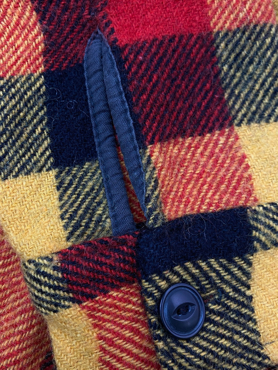 【中古品】【メンズ】 MELTON メルトン 60-70's BLOCK CHECK CPO WOOL SHIRT VINTAGE 60-70年代 ブロックチェック チーフペティーオフィサー ウールシャツ 長袖 トップス ヴィンテージ 146-251002-kk-56-min サイズ：表記無し 下記参照 カラー：マルチカラー 万代Net店