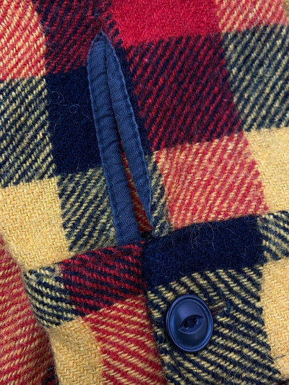 【中古品】【メンズ】 MELTON メルトン 60-70's BLOCK CHECK CPO WOOL SHIRT VINTAGE 60-70年代 ブロックチェック チーフペティーオフィサー ウールシャツ 長袖 トップス ヴィンテージ 146-251002-kk-56-min サイズ：表記無し 下記参照 カラー：マルチカラー 万代Net店