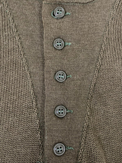 【中古品】【メンズ】 U.S.ARMY 40's SWEATER アメリカ陸軍 40年代 セーター トップス 146-251213-yn-02-min サイズ：M カラー：オリーブグリーン 万代Net店