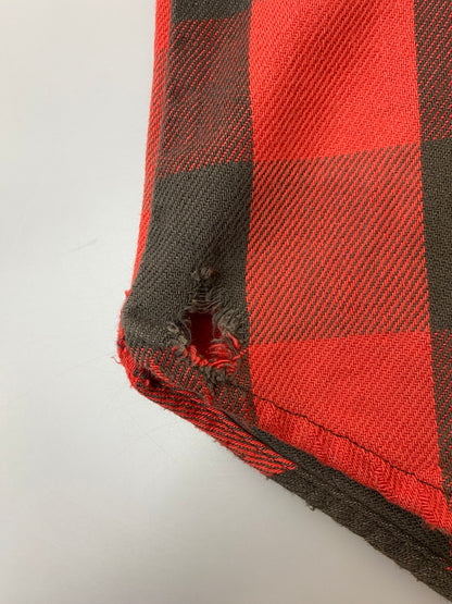 【中古品】【メンズ】 BIG YANK ビッグヤンク 70's FLANNEL CHECK SHIRT VINTAGE 70年代 フランネルチェックシャツ 長袖 トップス ヴィンテージ 146-251106-kk-26-min サイズ：表記無し 下記参照 カラー：レッド 万代Net店