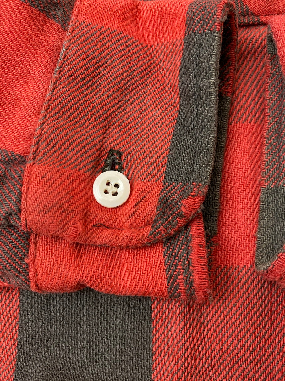 【中古品】【メンズ】 BIG YANK ビッグヤンク 70's FLANNEL CHECK SHIRT VINTAGE 70年代 フランネルチェックシャツ 長袖 トップス ヴィンテージ 146-251106-kk-26-min サイズ：表記無し 下記参照 カラー：レッド 万代Net店