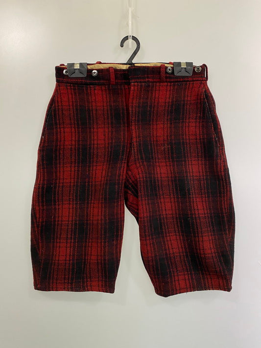 【現状渡し品】【メンズ】 WOOL RICH ウールリッチ WOOL SHORTS 40'S ウール ショーツ ショートパンツ メンズ ボトムス 半ズボン 157-251214-em-14-min カラー：レッド/ブラック（チェック柄） 万代Net店