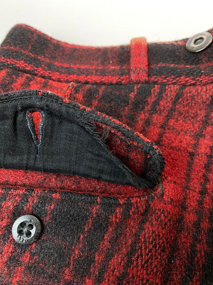 【現状渡し品】【メンズ】 WOOL RICH ウールリッチ WOOL SHORTS 40'S ウール ショーツ ショートパンツ メンズ ボトムス 半ズボン 157-251214-em-14-min カラー：レッド/ブラック（チェック柄） 万代Net店