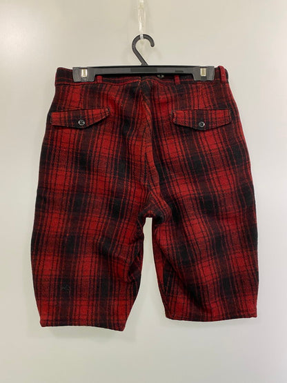 【現状渡し品】【メンズ】 WOOL RICH ウールリッチ WOOL SHORTS 40'S ウール ショーツ ショートパンツ メンズ ボトムス 半ズボン 157-251214-em-14-min カラー：レッド/ブラック（チェック柄） 万代Net店