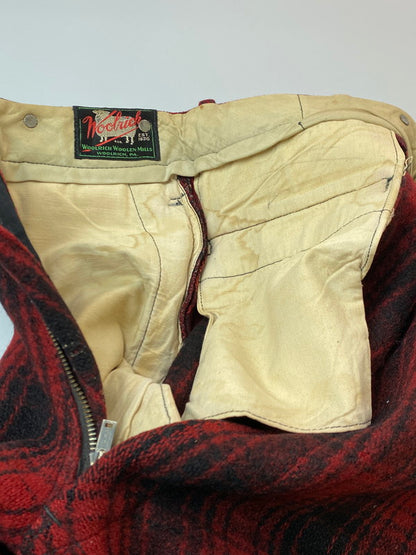 【現状渡し品】【メンズ】 WOOL RICH ウールリッチ WOOL SHORTS 40'S ウール ショーツ ショートパンツ メンズ ボトムス 半ズボン 157-251214-em-14-min カラー：レッド/ブラック（チェック柄） 万代Net店