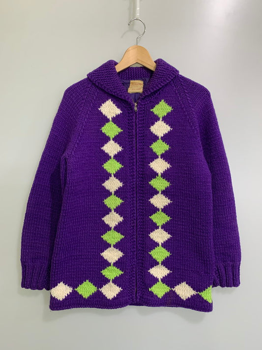 【中古品】【メンズ】 HAND KNIT ハンドニット COWICHAN SWEATER カウチンセーター トップス 146-251106-kk-32-min サイズ：表記無し 下記参照 カラー：パープル 万代Net店