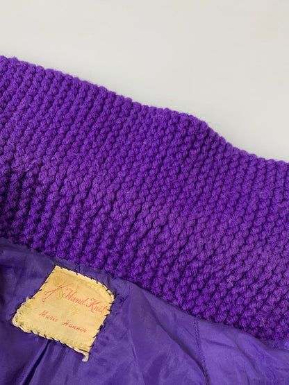 【中古品】【メンズ】 HAND KNIT ハンドニット COWICHAN SWEATER カウチンセーター トップス 146-251106-kk-32-min サイズ：表記無し 下記参照 カラー：パープル 万代Net店